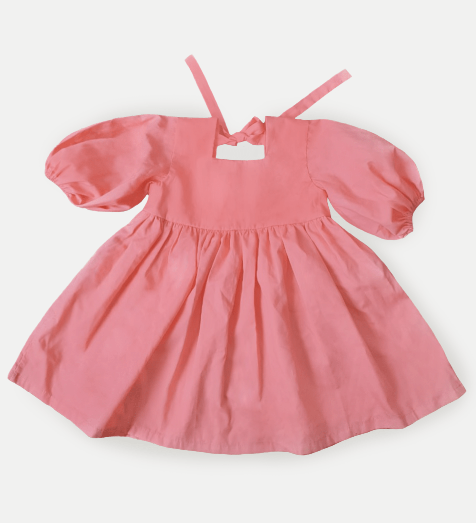 Seola Summer Dress Coral Peach – Hello ...